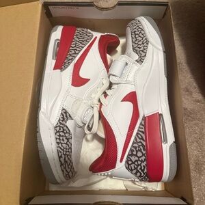 Women's Air Jordan Legacy 312 Low "White/Gym Red-Cement Grey"